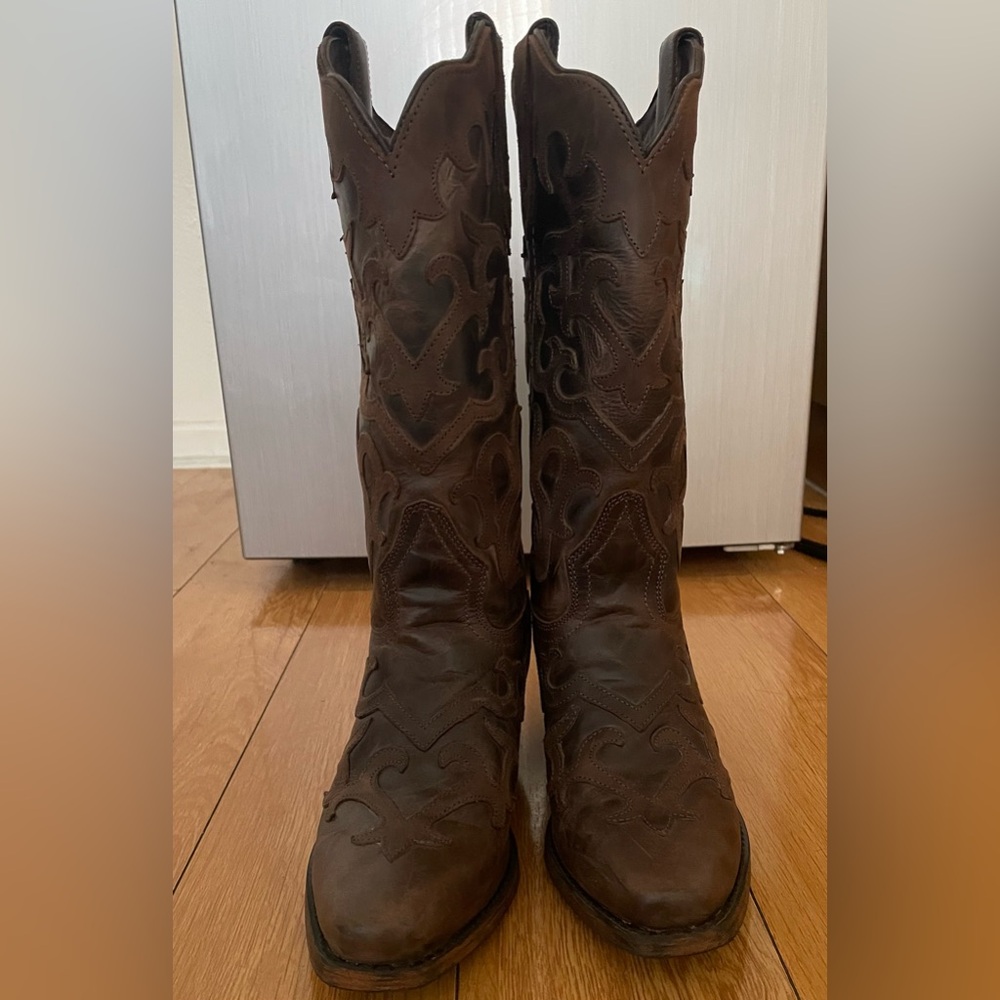 Laredo Women's Colbie Leather Cowboy Boots